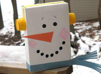 Cereal Box Snowman