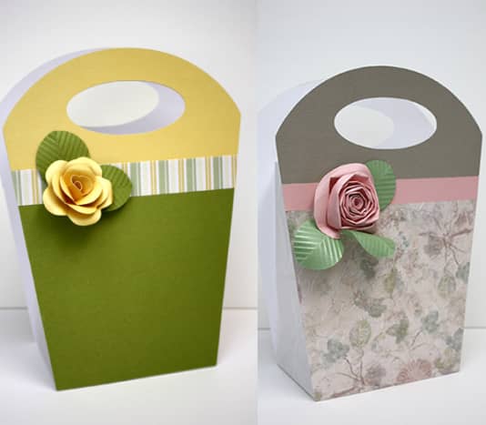 Gift bags from patterned paper