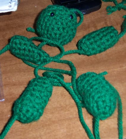 I feel more and more like Dr. Frankenstein whenever I make these little guys. You should have something like this, now.