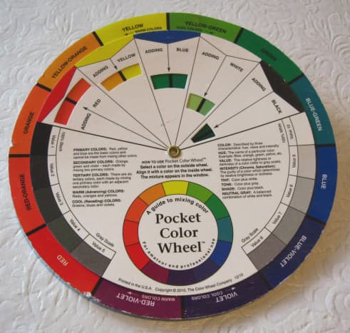 Color wheel, front.