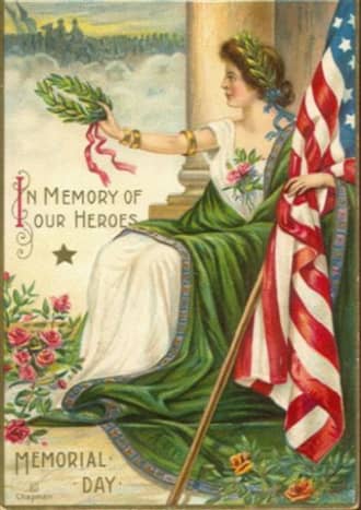 Antique Memorial Day greeting card