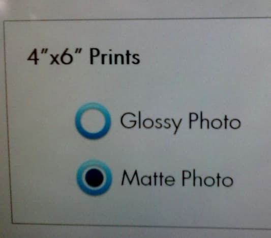 You can choose the method of paper type you like best. Walmart uses the photo paper only - so decide which one you like best. I am partial to the matte photo for my invitations. But, it's a personal choice.