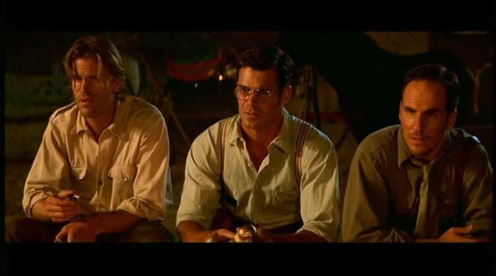 Actors Stephen Dunham (Mr. Henderson), Tuc Watkins (Mr. Burns), and Corey Johnson (Mr. Daniels) portrayed the members of the American expedition to Hamunaptra. 