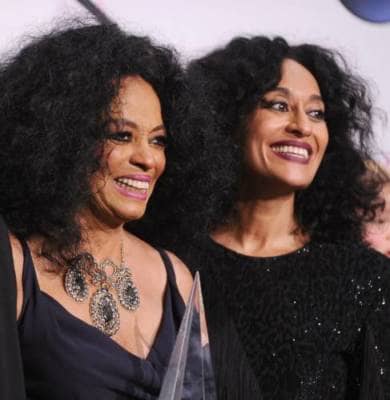 Diana Ross (left) with daughter Tracee Ellis Ross.