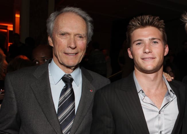 Clint Eastwood (left) with son Scott.