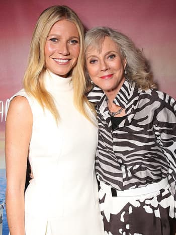 Gwyneth Paltrow (left) with mom Blythe Danner.