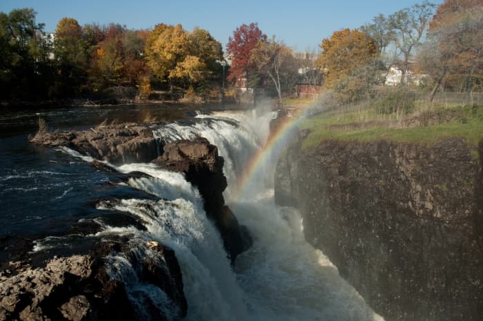Rainbow over the Paterson Great Falls.