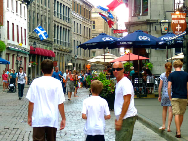 Cruising the cobblestone streets of Old Montreal