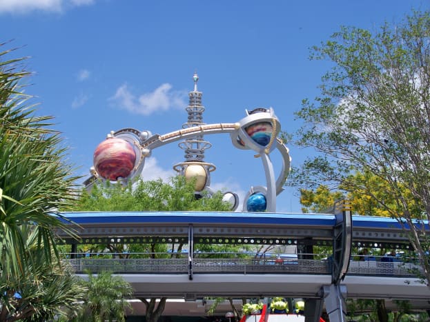 Tomorrowland Transit Authority People Mover (Blue roof)