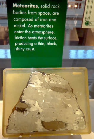 Section of the Social Circle Meteorite.  Photo by author.