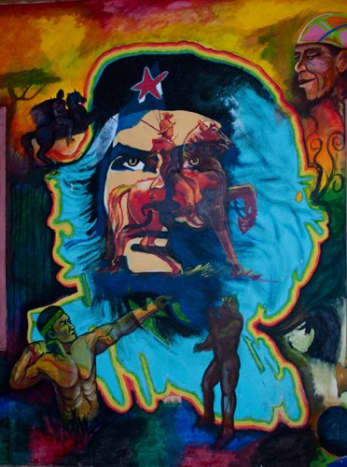 Political Mural of Che Guevara, La Esperanza, Intibuc&aacute;