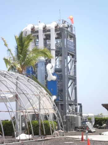  Ocean thermal energy tower on the Natural Energy Laboratory of Hawaii Authority campus