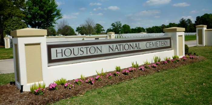 Main Entrance to Houston National Cemetery
