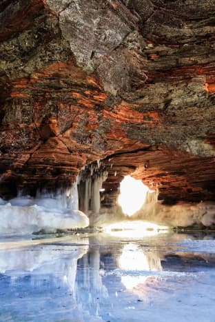 Ice Cave at Apostle Islands National Lakeshore