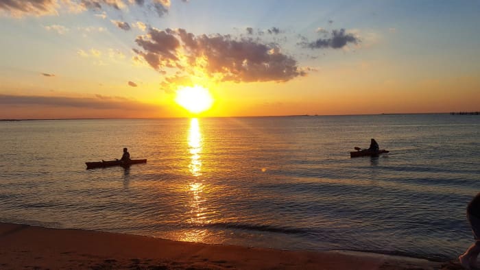 Sunset at First Landing State Park in Virginia Beach, Virginia