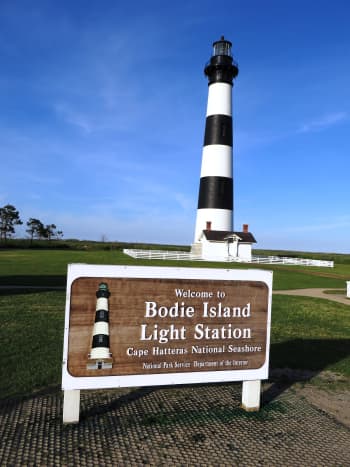 Bodie Island Lighthouse on the Outer Banks of North Carolina