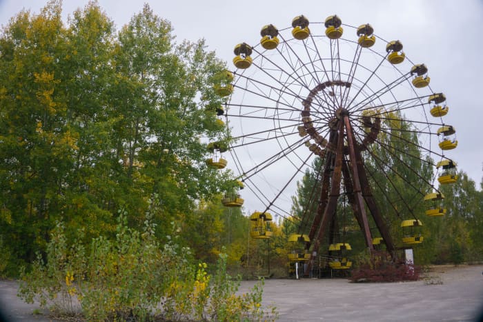 The Chernobyl disaster happened before the Ferris Wheel and amusement park in Pripyat ever opened