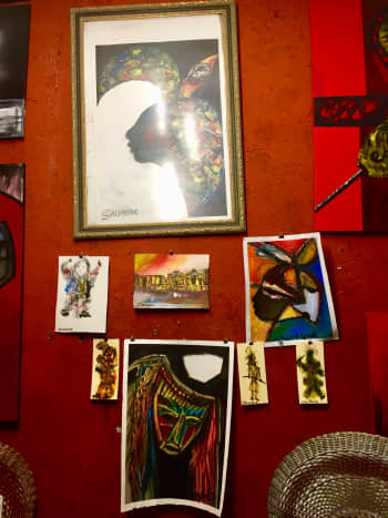 From Gallery Salvador. The proprietor, Cuban artist Salvador Gonz&aacute;les Escalona, is a muralist, painter and sculptor. His works draw inspiration from Afro-Cuban culture, and he describes his art as a mixture of cubism, surrealism and the abstract.