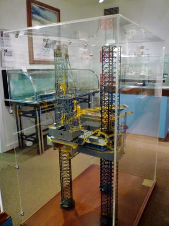 Offshore Oil Rig Models at Houston Maritime Museum