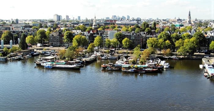 View from OBA, Amsterdam.
