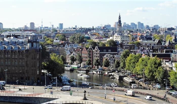 Amsterdam from the Doubletree.