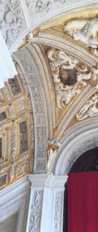 Detail on the Golden Staircase in the Doge's Palace 