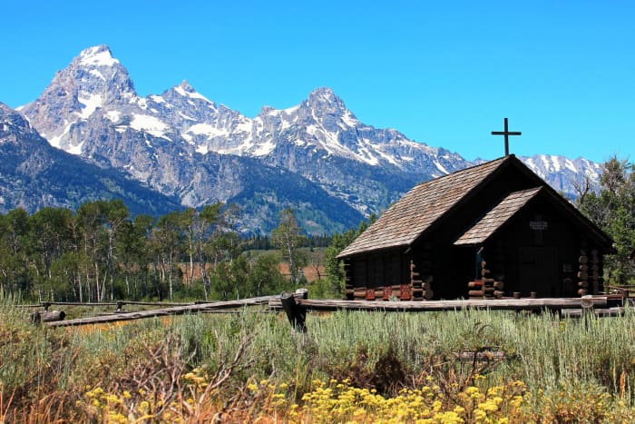 Chapel of the Transfiguration in Grand Teton National Park, Wyoming