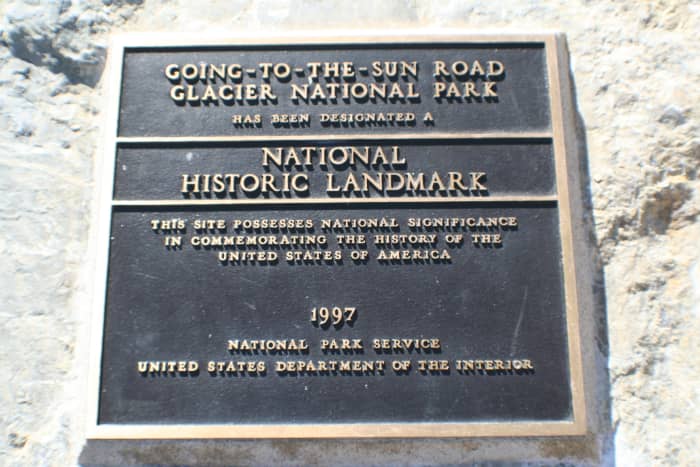Going-to-the-Sun Road plaque