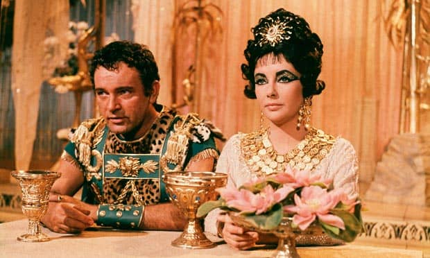Richard Burton and Elizabeth Taylor in Cleopatra. 