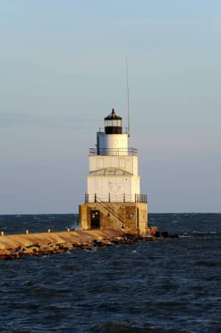 Lighthouse in Manitowoc Harbor.