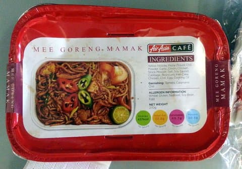 The cover to Air Asia Mee Goreng Mamak that was served on board