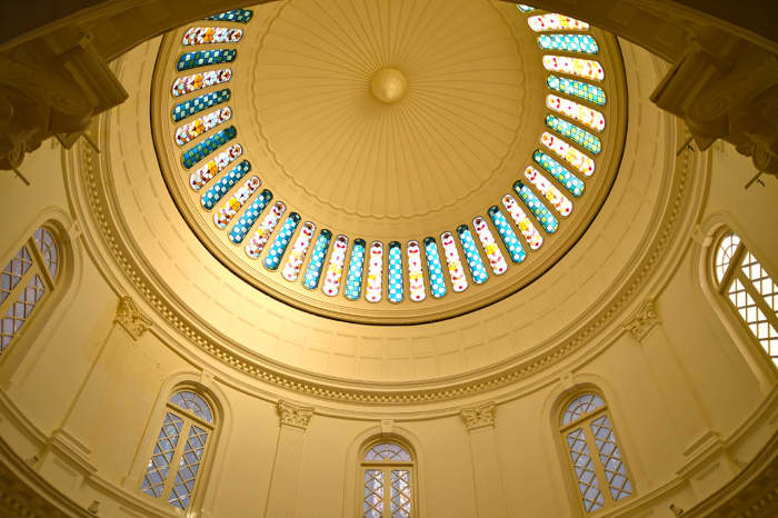 Interior of the original rotunda dome.