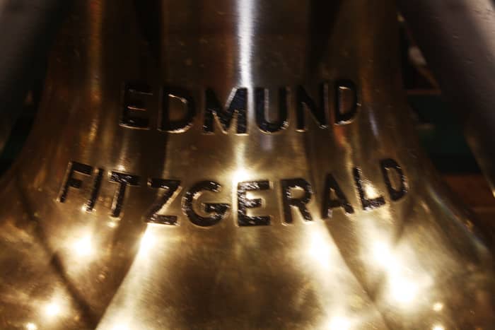 Bell from the Edmund Fitzgerald at the Great Lakes Shipwreck Museum in Whitefish Point, Michigan