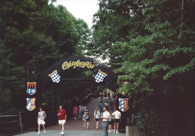 An entrance to Germany, circa 1990.