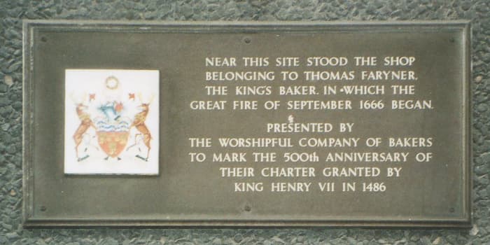Site Where London's Great Fire Began