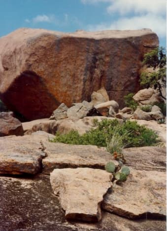 Enchanted Rock State Park...All of these rocks were at one time hidden under the ground.