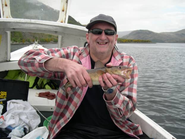 Codling caught at the Quarry on Loch Etive