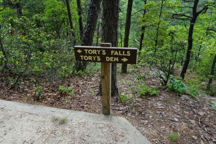 Scenes along the Tory's Den Cave / Tory's Falls Trail at Hanging Rock State Park - Danbury, NC