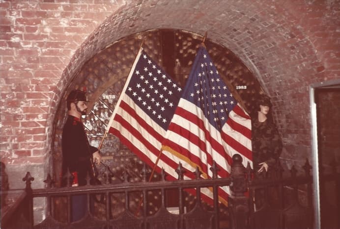 Inside the Fort Hamilton Museum, Brooklyn, December 1983,