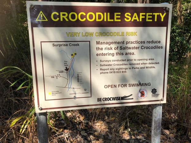 Crocodile warning