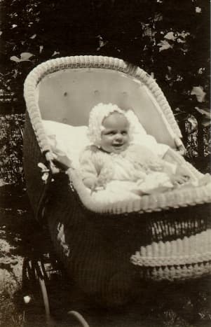 My mother in her baby carriage