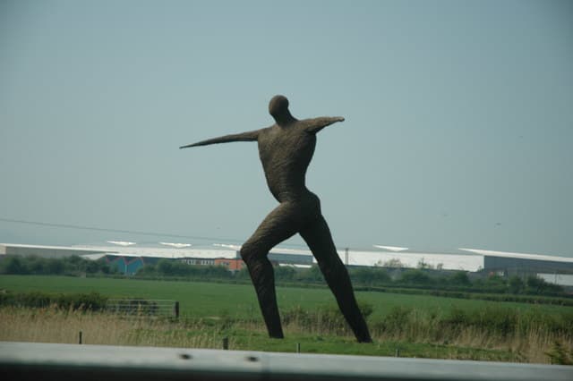 The Willow Man beside the M5, Bridgwater, Somerset