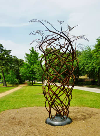 &ldquo;Whirlwind&rdquo; sculpture by Tim Glover in True South sculpture exhibit Houston 