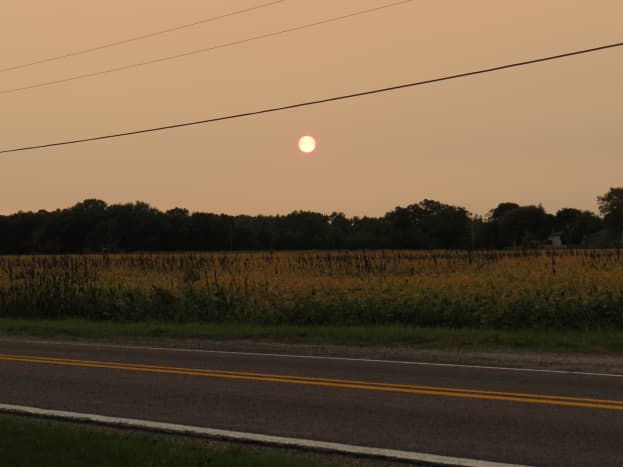 Sunset in southeast Michigan