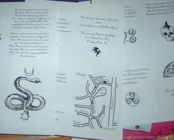 These are some of the pages I created for my invitation booklets. 