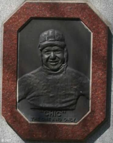 Chic Harley, The One and Only. Plaque from his large headstone in Columbus, Ohio.
