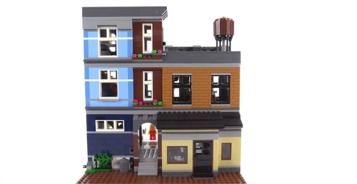 LEGO Creator Detective's Office Modular Building. The back of the building.