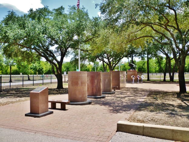 War Memorial in Bear Creek Park of Houston