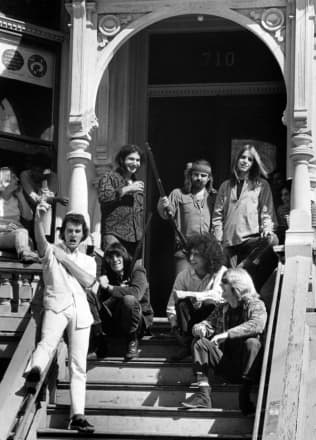 Grateful Dead at their house in San Francisco