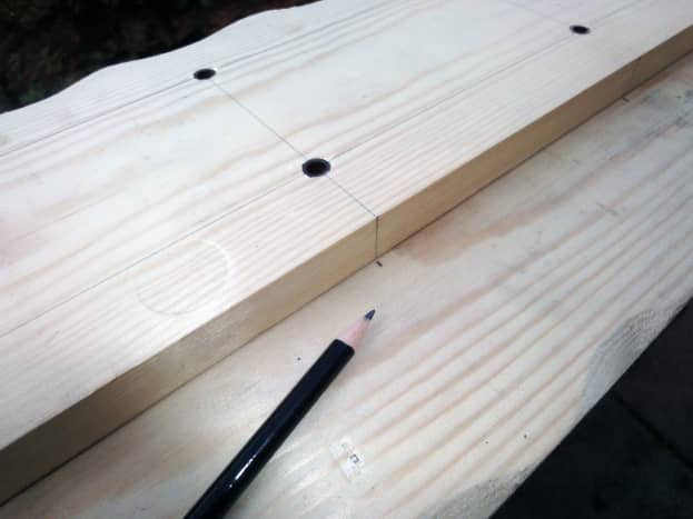 Marking and drilling the shelf support holes